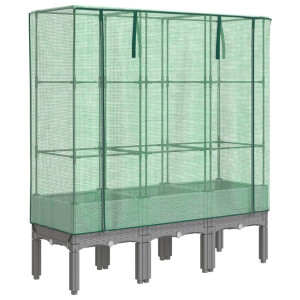 Arriate com capa de estufa olhar rattan 120x40x140 cm H