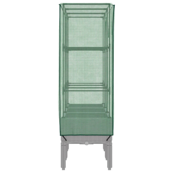 Arriate com capa de estufa olhar rattan 120x40x140 cm M 5