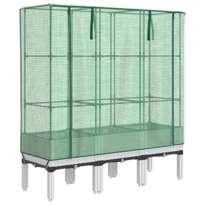 Arriate com capa de estufa olhar rattan 120x40x140 cm H