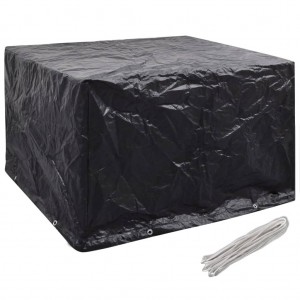 Capas para mobiliário de jardim 2 pcs 8 ilhós 135x135x90 cm H