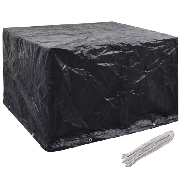 Capas para mobiliário de jardim 2 pcs 8 ilhós 135x135x90 cm M 2