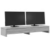 Soporte de monitor con cajones madera gris Sonoma 100x27x15 cm 3