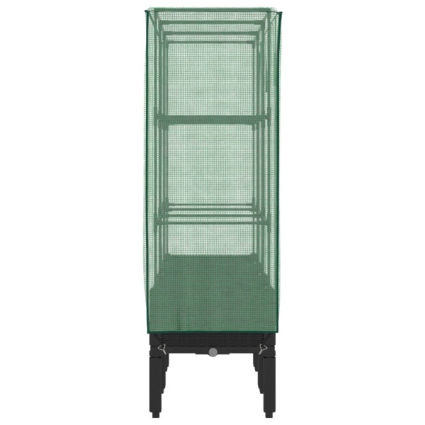 Arriate com capa de estufa olhar rattan 120x40x140 cm M 5