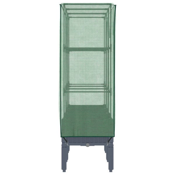 Arriate com capa de estufa olhar rattan 120x40x140 cm M 5