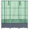 Arriate com capa de estufa olhar rattan 120x40x138 cm 4
