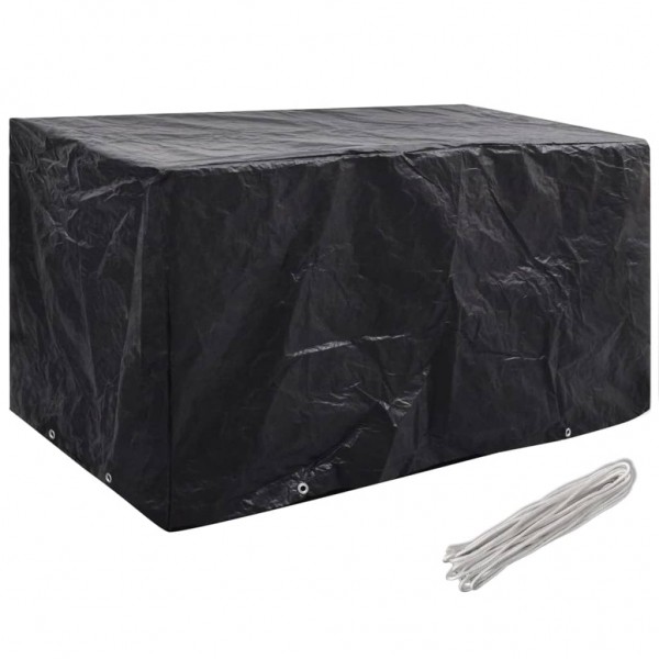 Capas para mobiliário de jardim 2 pcs 8 ilhós 180x70x90 cm M 2