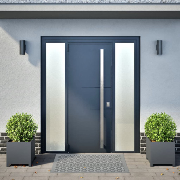 Jardineras 2 unidades acero gris antracita 40x40x40 cm M 3