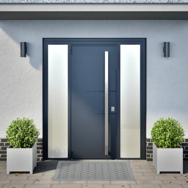 Vaso/floreira de jardim 2 pcs 40x40x40 cm aço galvanizado M 3