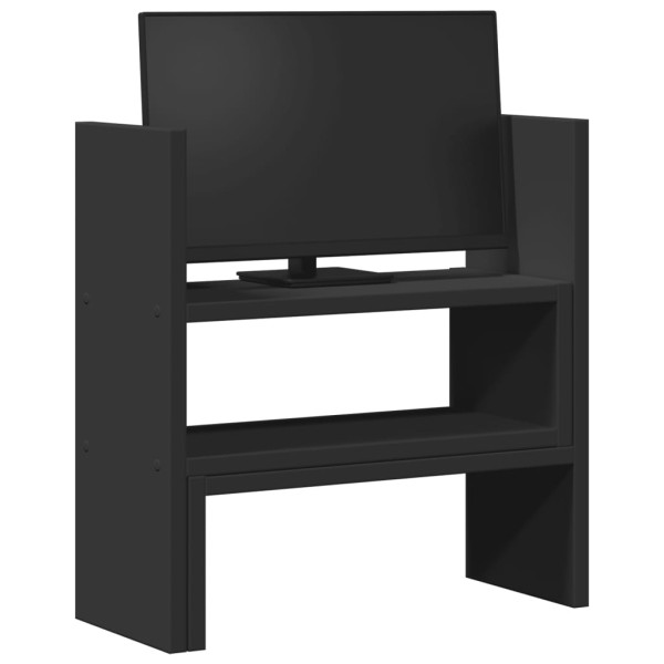 Organizador de escritorio ajustable madera negro 40x17x41 cm M 3
