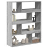 Estantería de madera de ingeniería gris Sonoma 100x33x125.5 cm 3