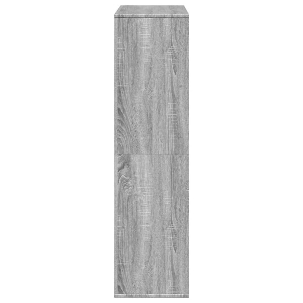 Estantería de madera de ingeniería gris Sonoma 100x33x125.5 cm M 5