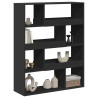 Separador de ambientes madera ingeniería negro 100x33x125.5 cm 3