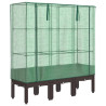 Arriate com capa de estufa olhar rattan 120x40x140 cm 2