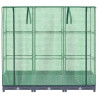 Arriate con cubierta invernadero aspecto ratán 120x40x123 cm 4