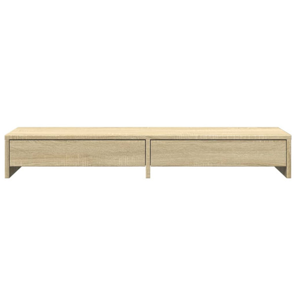 Soporte monitor y cajones madera roble Sonoma 100x27x15 cm M 4