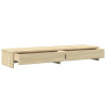 Soporte monitor y cajones madera roble Sonoma 100x27x15 cm 5