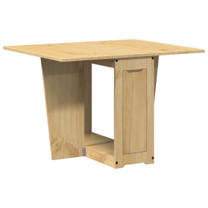 Mesa de comedor plegable mariposa Corona madera pino marrón H