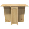 Mesa de comedor plegable mariposa Corona madera pino marrón 4