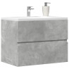 Mueble de baño madera de ingeniería gris hormigón 60x38.5x45 cm 1