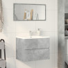 Mueble de baño madera de ingeniería gris hormigón 60x38.5x45 cm 3