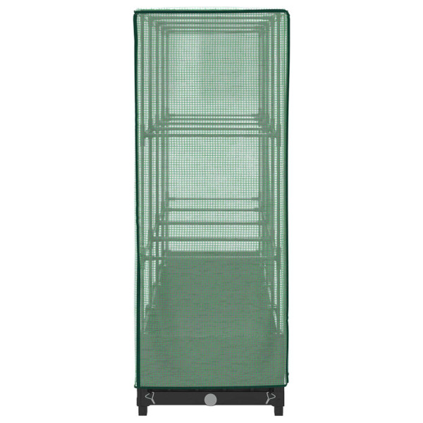 Canteiro elevado com cobertura de estufa aspeto de vime M 5