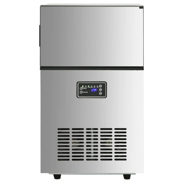 Máquina de hacer cubitos de hielo plateada 45 kg/24 h M 3