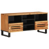 Mueble de TV madera maciza de acacia 100x34x46 cm 1