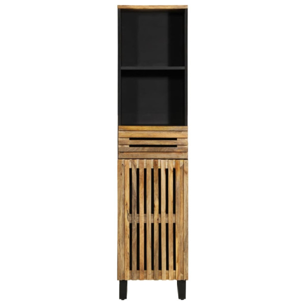 Aparador de madera maciza de mango rugosa 38x34x160 cm M 2