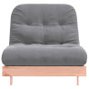 Sofá-cama futon com colchão 80x206x11 cm madeira douglas maciça 5