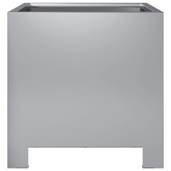 Vaso/floreira de jardim 30x30x30 cm aço galvanizado M 4