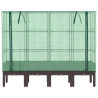 Arriate com capa de estufa olhar rattan 160x40x140 cm 4