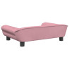Cama para cães 70x48x22 cm veludo rosa 5