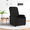 Sillón reclinable de tela negro 1