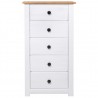 Aparador 46x40x89 cm pinho Panama branco 3