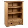 Librería de madera maciza de pino estilo Panamá 80x35x110 cm 4