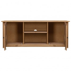 Mueble para TV de madera maciza pino estilo Panamá 120x40x50 cm H