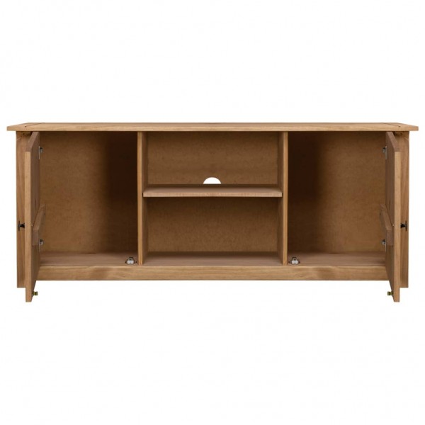 Mueble para TV de madera maciza pino estilo Panamá 120x40x50 cm M 2