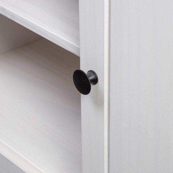 Mueble para TV madera de pino estilo Panamá blanco 120x40x50 cm M 3