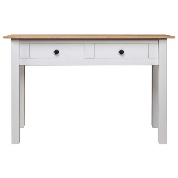 Mesa consola madera maciza pino Panamá blanco 110x40x72cm M 2