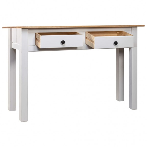 Mesa consola 110x40x72 cm pinho maciço Panama branco M 3