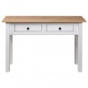 Mesa consola 110x40x72 cm pinho maciço Panama branco 5