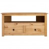 Mueble esquinero de TV madera de pino estilo Panamá 93x49x49 cm 2