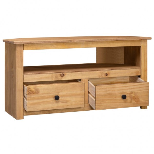 Mueble esquinero de TV madera de pino estilo Panamá 93x49x49 cm M 3