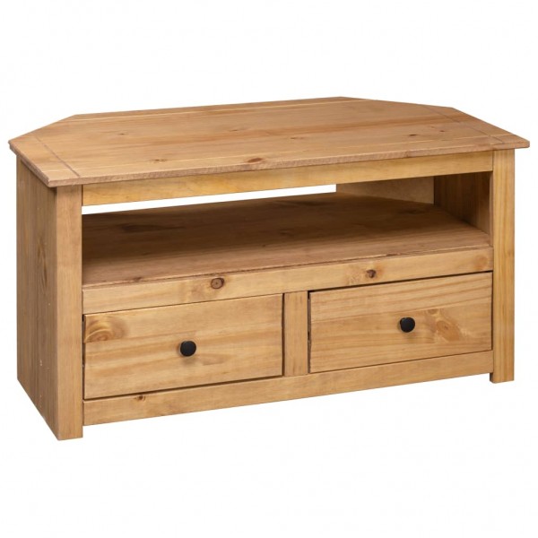 Mueble esquinero de TV madera de pino estilo Panamá 93x49x49 cm M 4