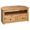 Mueble esquinero de TV madera de pino estilo Panamá 93x49x49 cm 4