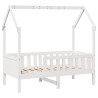 Estrutura de cama infantil c/ gavetas 80x170 cm pinho maciço 5