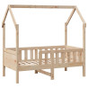 Estrutura de cama infantil c/ gavetas 70x140 cm pinho maciço 5