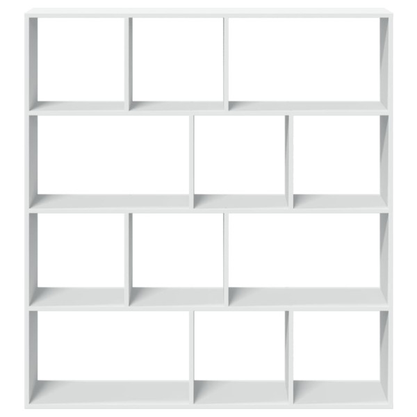 Estantería librería madera de ingeniería blanca 132x29x141.5 cm M 5