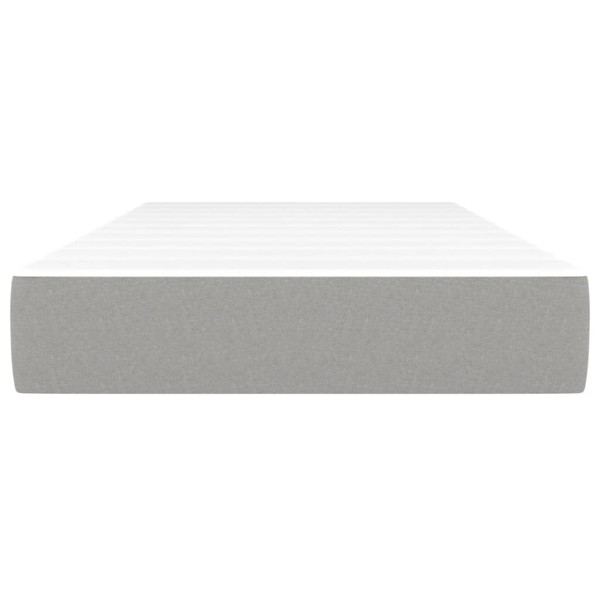 Colchón de muelles ensacados tela gris claro 120x190x20 cm M 3