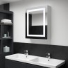 Mueble de baño con espejo LED 50x13x70 cm 1